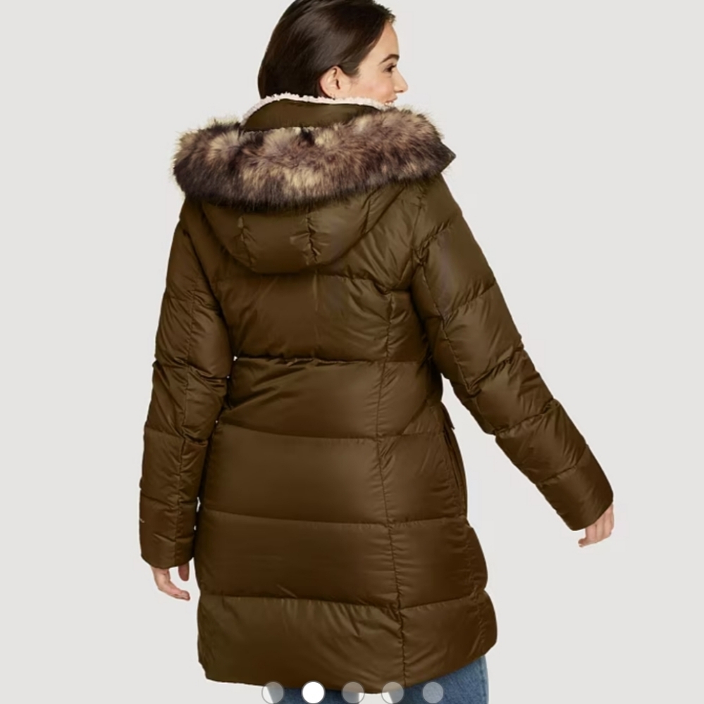 Women's Eddie Bauer Lodge Casadian Down Parka Jacket - Picture 3 of 9